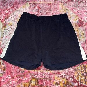 navy blue and white brandy melville track shorts